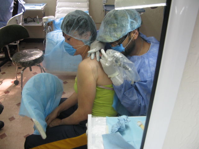 Estudiante en su primer tatuaje